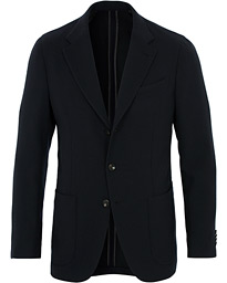 Butterfly Textured Wool Blazer Navy