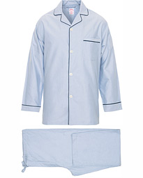  Classic Oxford Pyjamas Light Blue