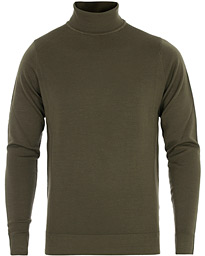  Merino Wool Rollneck Military Green