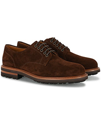  Plain Toe Derby Brown Suede