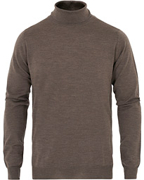  Fine Merino Wool Rollneck Brown