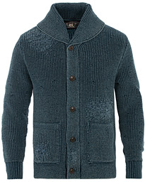  Shawl Collar Cardigan Dark Indigo