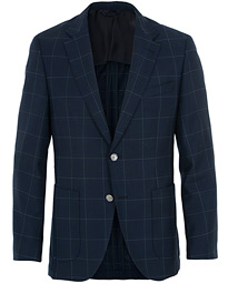 BOSS Janson Check Blazer Dark Blue