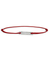  Cord Bracelet Le 17/10 Red/Sterling Silver  