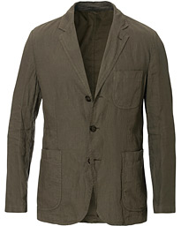  Samuraki Linen Blazer Dark Green 