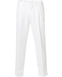  Tonga Pleated Cotton Chinos White