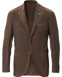  Jack Regular Fit Linen Blazer Brown