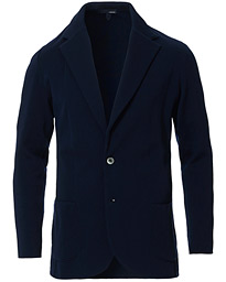  Knitted Cotton Blazer Navy 