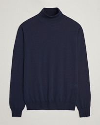  Fine Merino Rollneck Navy