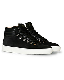  ZSP2 High Top Suede Sneakers Black