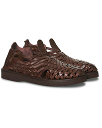  Cruz Braided Sandal Dark Brown Calf