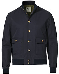  Valstarino Water Repellent Cotton Jacket Navy