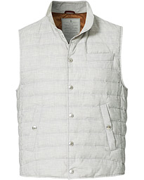  Padded Gilet Grey Melange