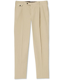  Gentleman Fit Cotton Trousers Beige