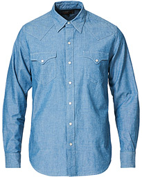  Western Chambray Shirt Light Blue