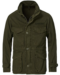  Cotton Gabardine Field Jacket Olive