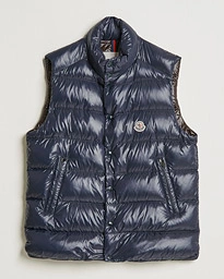 Moncler Tibb Down Vest Navy – Blå