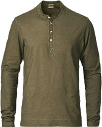  Hawai Watercolor Henley Military