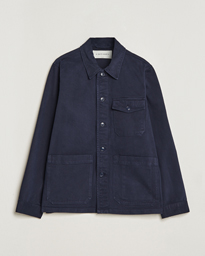  Patch Pocket Sturdy Twill Overshirt Navy