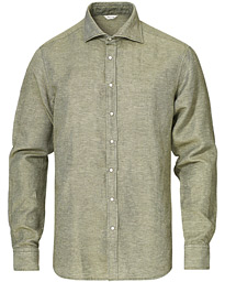 fitted linen shirt