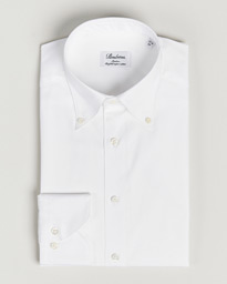  Slimline Pinpoint Oxford Button Down Shirt White