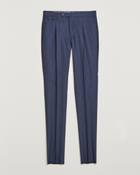  Gentleman Fit Wool Trousers Dark Blue