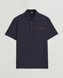  Short Sleeve Pocket Polo Navy