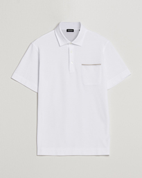  Short Sleeve Pocket Polo White