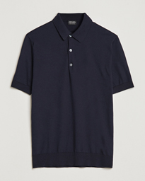  Premium Cotton Knitted Polo Navy
