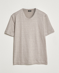  Pure Linen T-Shirt Taupe