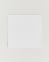 Cotton Pocket Square White