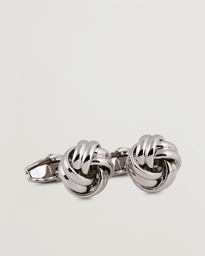 Amanda Christensen Knot Cufflink & Shirt Studs Set Silver