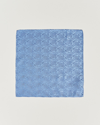  Tonal Paisley Silk Pocket Square Sky Blue