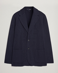  Knitted Wool Blazer Navy