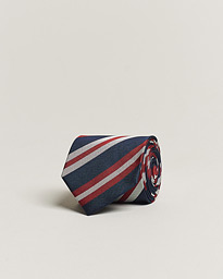 Silk Club Striped 8cm Tie Navy/Red