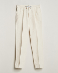  Cotton/Linen Drawstring Pants Off White