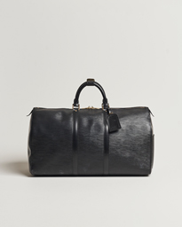  Keepall 50 Epi Leather Travel Bag Black