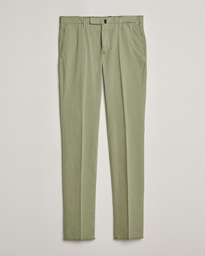  Slim Fit Washed Cotton Comfort Trousers Olive