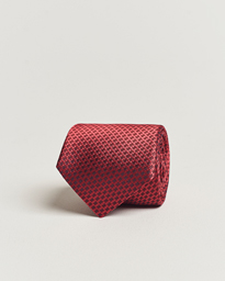  Microstructure Silk Tie Red