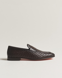  Braided Penny Loafers Dark Brown Calf