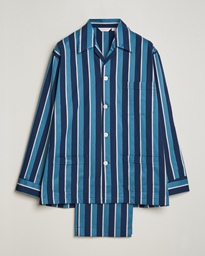  Cotton Striped Pyjama Set Teal