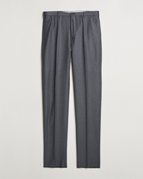  Regular Fit Flannel Trousers Grey