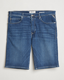  RBJ981 Stretch Denim Shorts Dark Blue