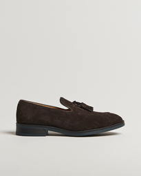  Lawrence Suede Tassle Loafer Dark Brown