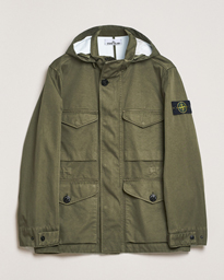  Raso Gommato 3L Cotton Hooded Field Jacket Military Green