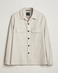  Wool/Linen Shirt Jacket Beige