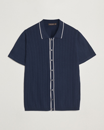  Barker Knitted Polo Navy