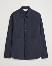  Technical Cotton Utility Shirt Navy