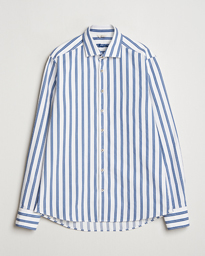  Slimline Striped Casual Shirt Blue/White