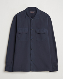  Seersucker Overshirt Blue